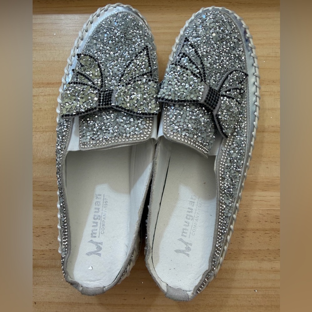 Glittering Silver Women's Flats